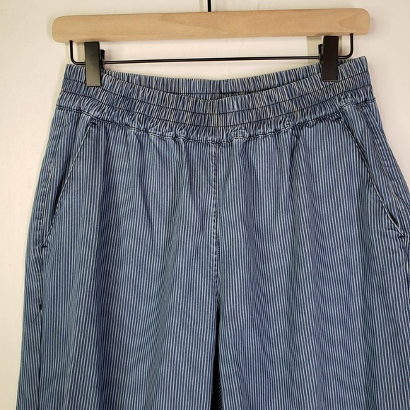 Sweaty Betty Twilight 7/8 Trouser S Blue Chambray Stripe Jogger - Picture 5 of 12